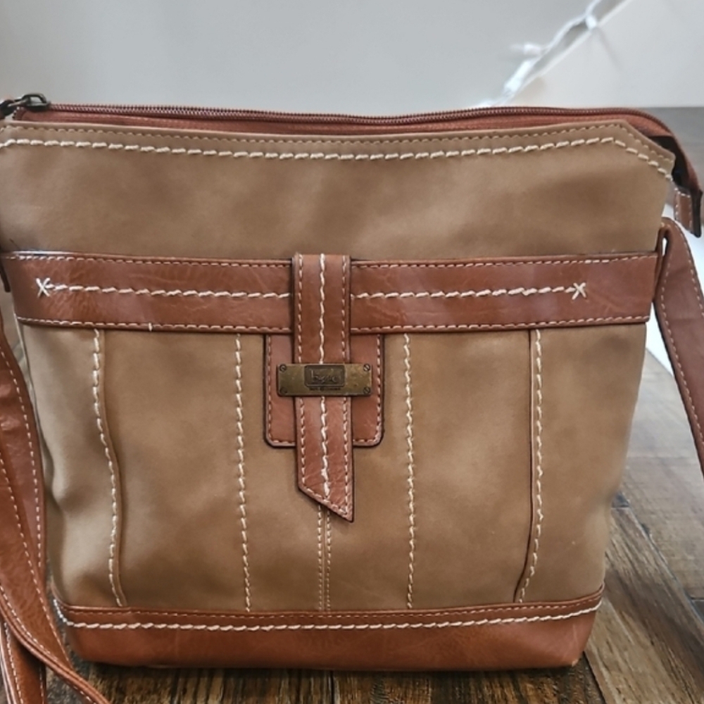 b.o.c. Brown Tan Crossbody Bag‎